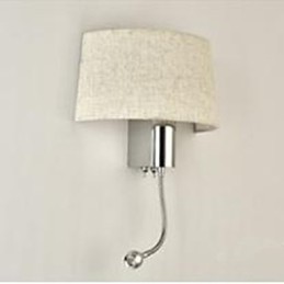 Lampe de chevet en tissu pour chambre d'hôtel, avec interrupteur américain