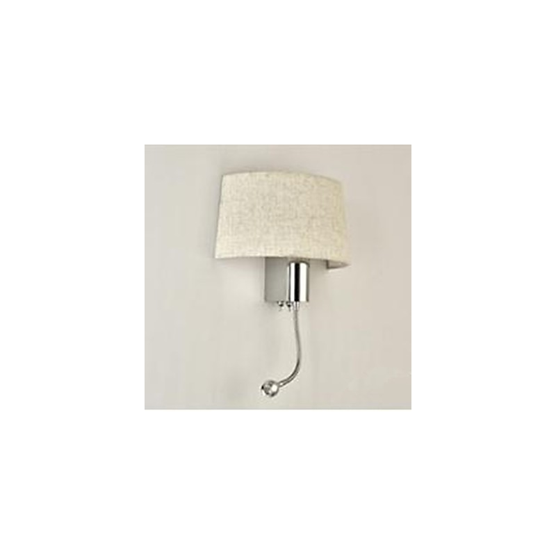 Lampe de chevet en tissu pour chambre d'hôtel, avec interrupteur américain