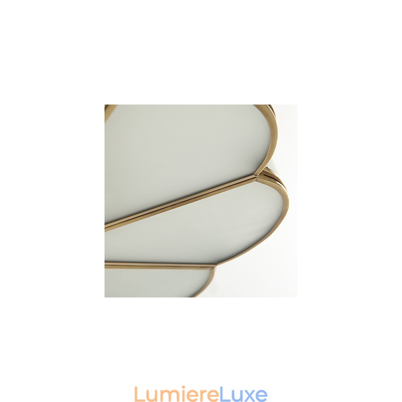 Plafonnier en métal et laiton, style traditionnel, style rustique classique