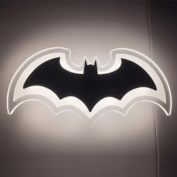 Applique murale moderne en acrylique en forme de chauve-souris, lampe de chevet, applique murale, éclairage de couloir