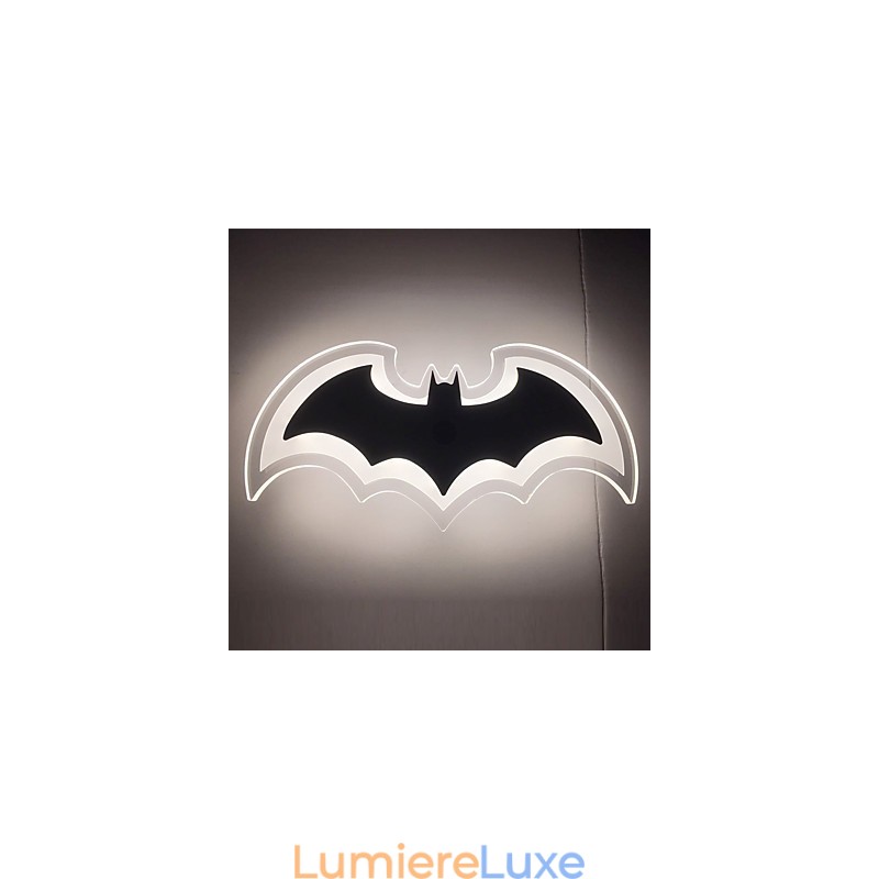 Applique murale moderne en acrylique en forme de chauve-souris, lampe de chevet, applique murale, éclairage de couloir