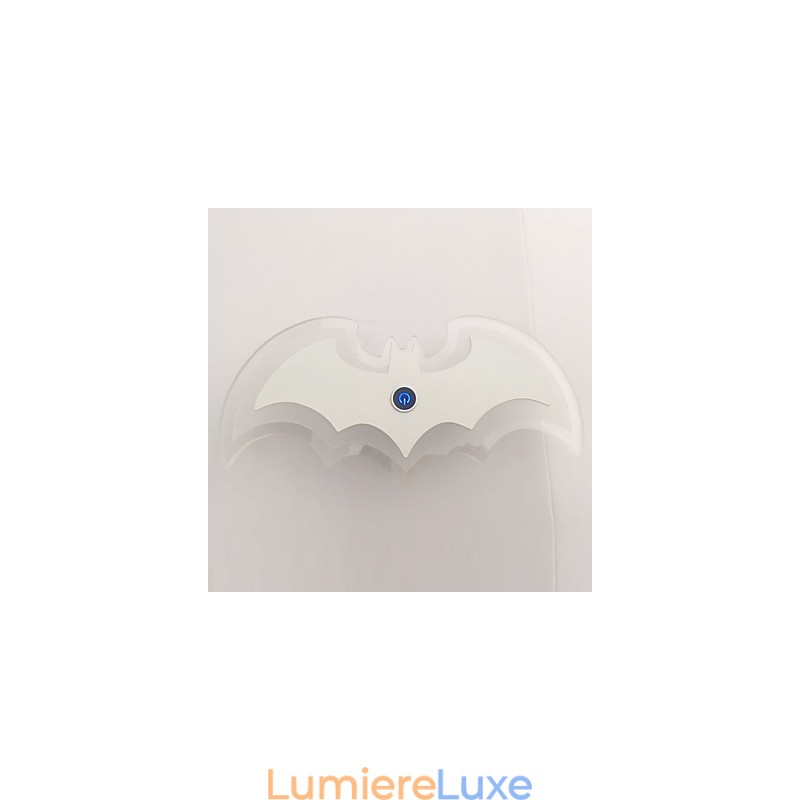 Applique murale moderne en acrylique en forme de chauve-souris, lampe de chevet, applique murale, éclairage de couloir
