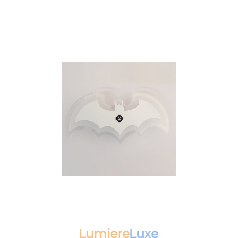 Applique murale moderne en acrylique en forme de chauve-souris, lampe de chevet, applique murale, éclairage de couloir
