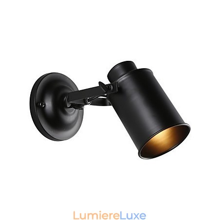 Applique murale vintage en métal noir pour loft, salon, salle à manger, couloir, café, bar, lampe murale Applique murale vintage en métal noir pour loft, salon, salle à manger, couloir, café, bar, lampe murale