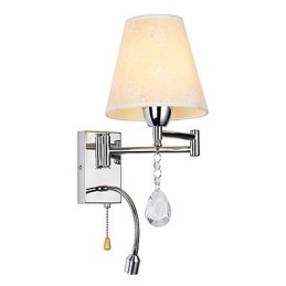 Applique murale pour chambre à coucher, lampe de lecture, lampe en tissu