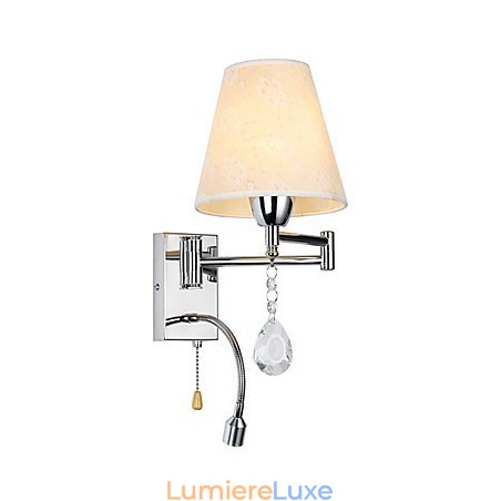 Applique murale pour chambre à coucher, lampe de lecture, lampe en tissu Applique murale pour chambre à coucher, lampe de lecture, lampe en tissu