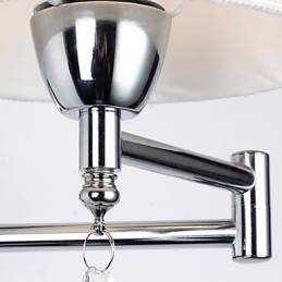 Applique murale pour chambre à coucher, lampe de lecture, lampe en tissu
