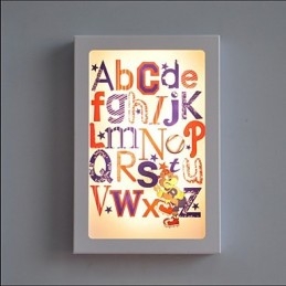 Peinture contemporaine moderne intégrée pour appliques murales à lumière ambiante