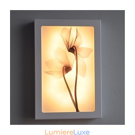 Peinture contemporaine moderne intégrée pour appliques murales à lumière ambiante Peinture contemporaine moderne intégrée pour appliques murales à lumière ambiante