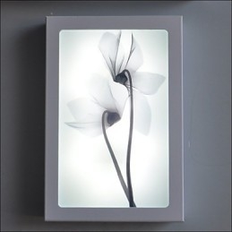 Peinture contemporaine moderne intégrée pour appliques murales à lumière ambiante