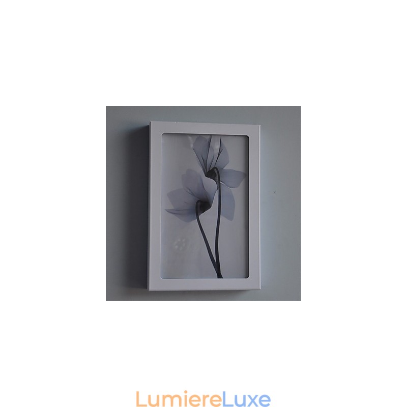 Peinture contemporaine moderne intégrée pour appliques murales à lumière ambiante