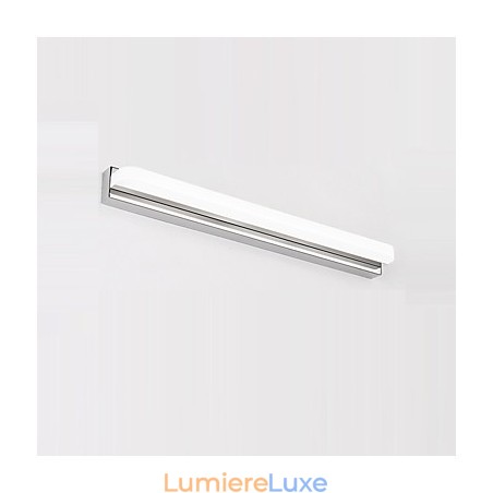Applique murale de salle de bain avec fonction chromée contemporaine et moderne intégrée pour une lumière ambiante Applique murale de salle de bain avec fonction chromée contemporaine et moderne intégrée pour une lumière ambiante