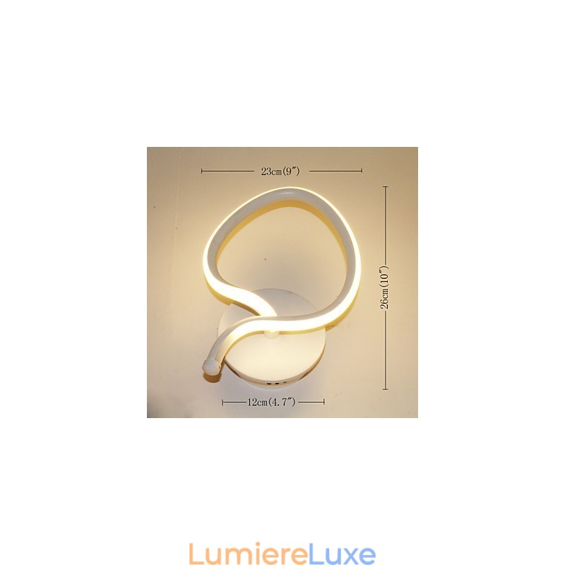 Applique murale minimaliste moderne, lampe de chevet créative pour couloir, éclairage en aluminium