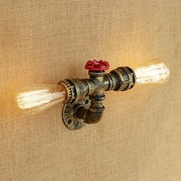 Applique murale style mini avec éclairage d'ambiance et peinture rétro country