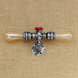 Applique murale style mini avec éclairage d'ambiance et peinture rétro country