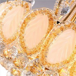 Lustre de luxe moderne en cristal, diamètre 50 cm, contient 8 ampoules