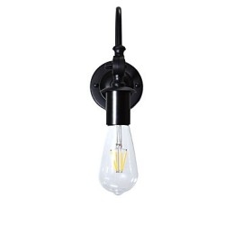 Lampe murale en fer Light Buzz Wall Dumb Black Lampe sabre laser sur le mur
