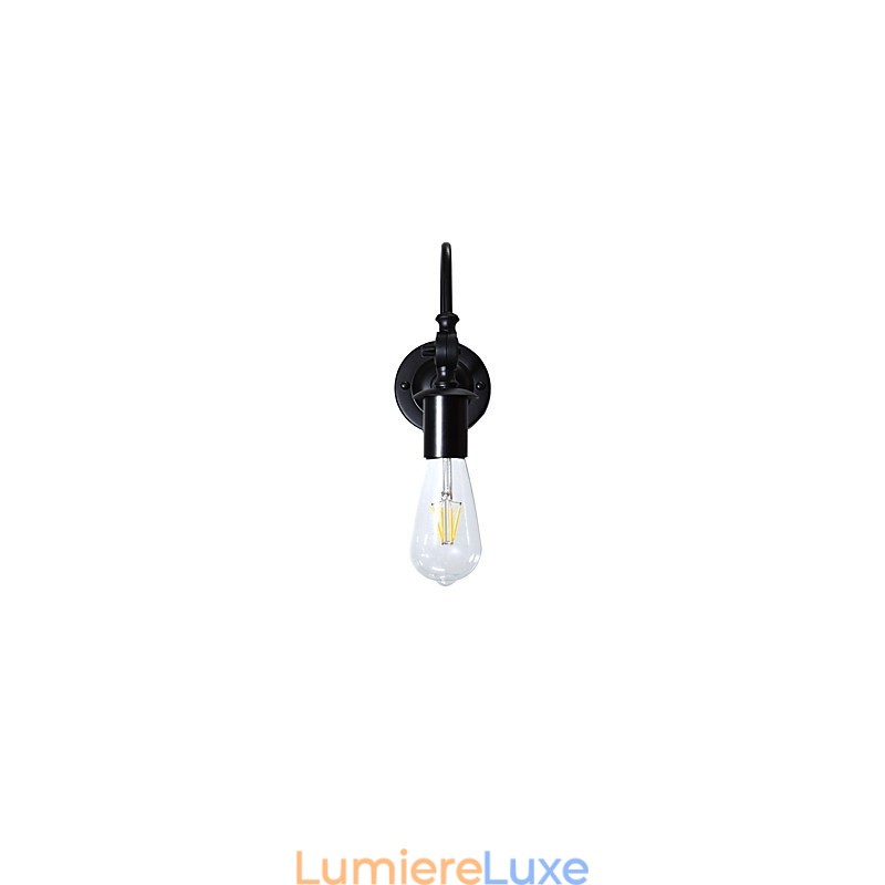 Lampe murale en fer Light Buzz Wall Dumb Black Lampe sabre laser sur le mur
