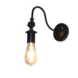 Lampe murale en fer Light Buzz Wall Dumb Black Lampe sabre laser sur le mur