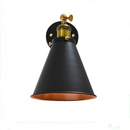 Lampe murale simple en fer Light Buzz Paint, lampe sabre laser noire muette sur le mur