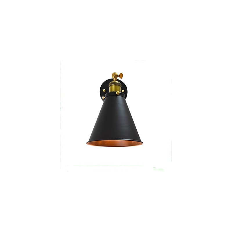 Lampe murale simple en fer Light Buzz Paint, lampe sabre laser noire muette sur le mur