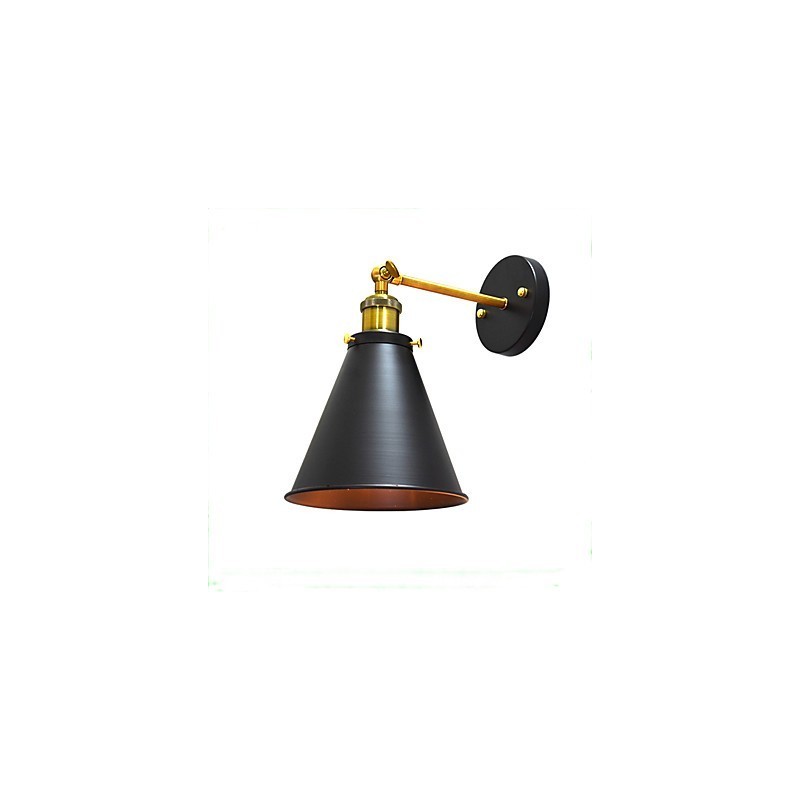Lampe murale simple en fer Light Buzz Paint, lampe sabre laser noire muette sur le mur