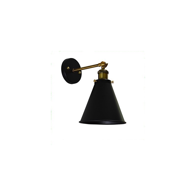 Lampe murale simple en fer Light Buzz Paint, lampe sabre laser noire muette sur le mur