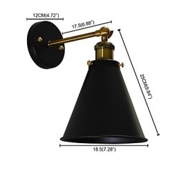 Lampe murale simple en fer Light Buzz Paint, lampe sabre laser noire muette sur le mur
