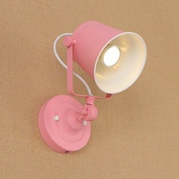 Applique murale à bras pivotant réglable avec fonction de peinture rétro rustique, protection des yeux