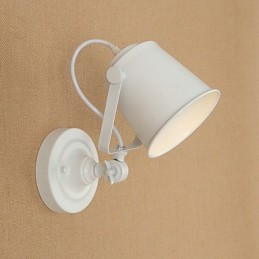 Applique murale à bras pivotant réglable avec fonction de peinture rétro rustique, protection des yeux