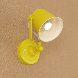 Applique murale à bras pivotant réglable avec fonction de peinture rétro rustique, protection des yeux