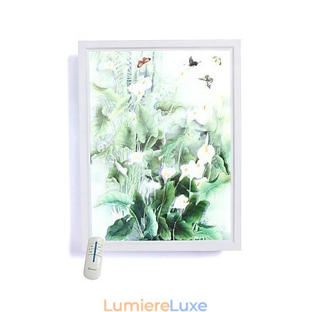 Peinture contemporaine moderne intégrée pour appliques murales à lumière ambiante Peinture contemporaine moderne intégrée pour appliques murales à lumière ambiante