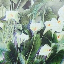 Peinture contemporaine moderne intégrée pour appliques murales à lumière ambiante