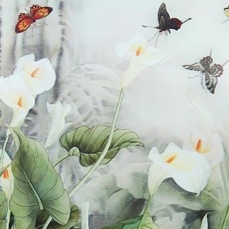 Peinture contemporaine moderne intégrée pour appliques murales à lumière ambiante
