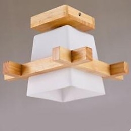 Lampe chinoise moderne pour salon, chambre à coucher, porche, lampe de porche, art en bois