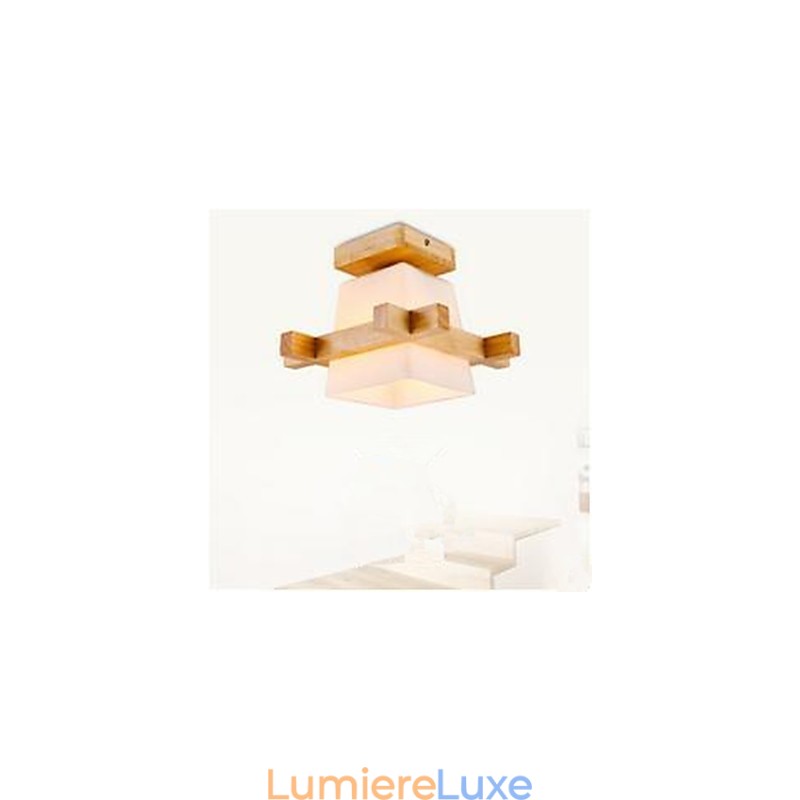 Lampe chinoise moderne pour salon, chambre à coucher, porche, lampe de porche, art en bois