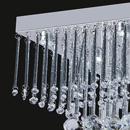 Plafonnier artistique en perles de cristal