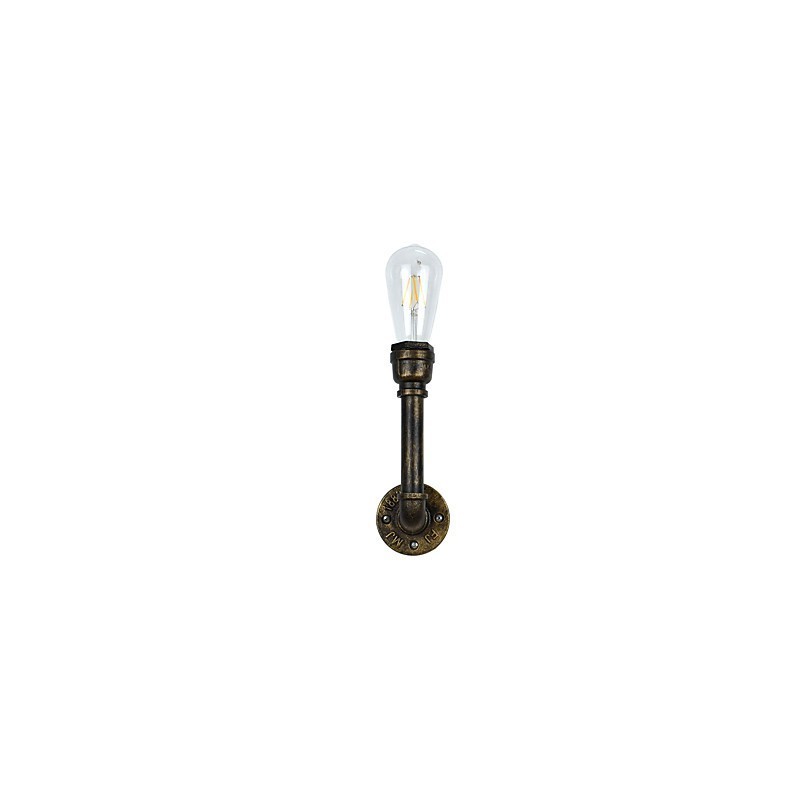 Applique murale en laiton antique classique et traditionnel de style rustique pour éclairage d'ambiance