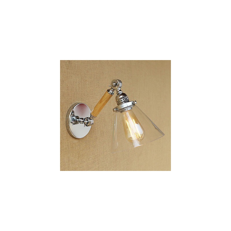 Luminaire d'ambiance à bras pivotant, style rétro et contemporain, galvanisé