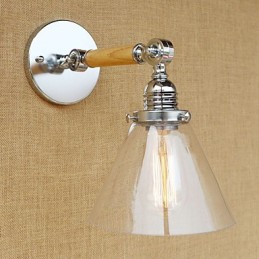 Luminaire d'ambiance à bras pivotant, style rétro et contemporain, galvanisé