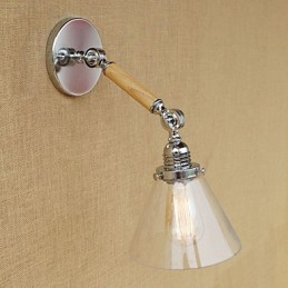 Luminaire d'ambiance à bras pivotant, style rétro et contemporain, galvanisé