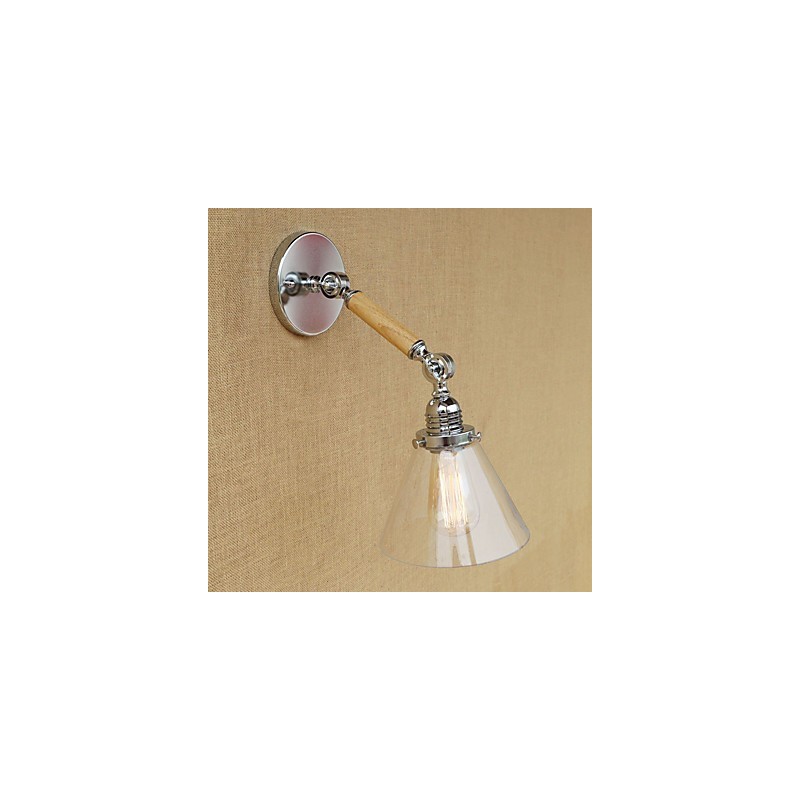 Luminaire d'ambiance à bras pivotant, style rétro et contemporain, galvanisé