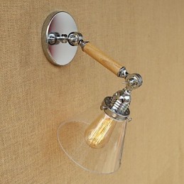 Luminaire d'ambiance à bras pivotant, style rétro et contemporain, galvanisé