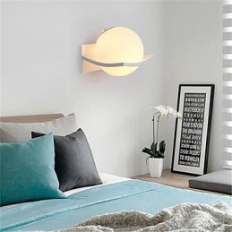 Appliques murales modernes et contemporaines à éclairage ambiant galvanisé pour la protection des yeux de style mini