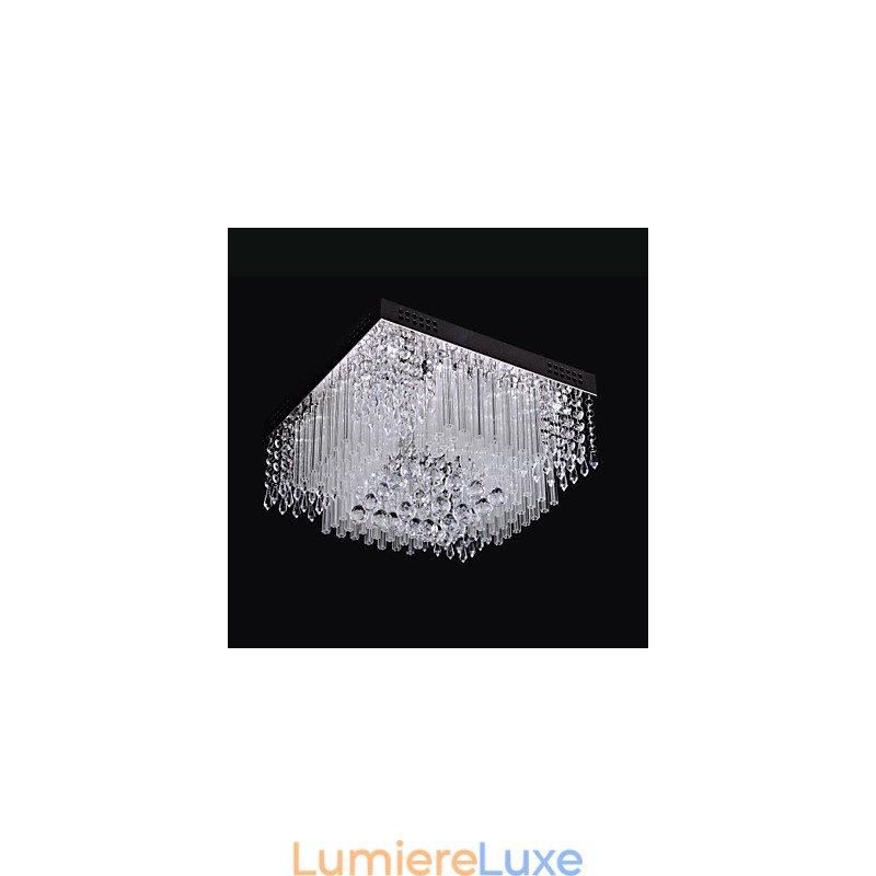 Plafonnier en cristal de luxe moderne à 16 lumières