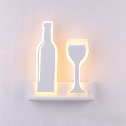 Peinture contemporaine moderne intégrée pour appliques murales à lumière ambiante