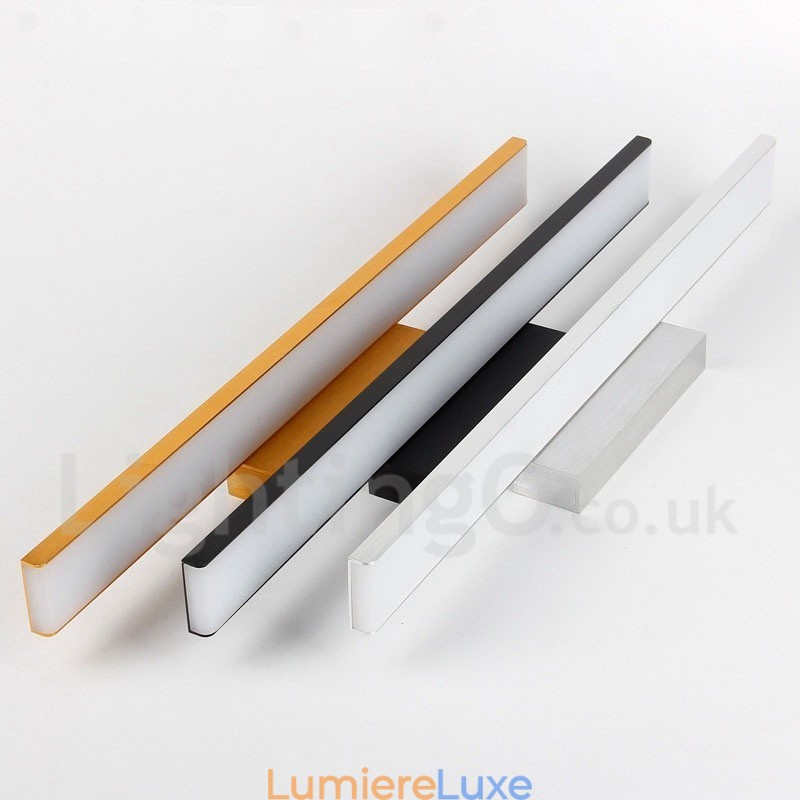 Lampe de salle de bain IPMirror, matériaux en aluminium et appliques murales en acrylique, éclairage de maquillage