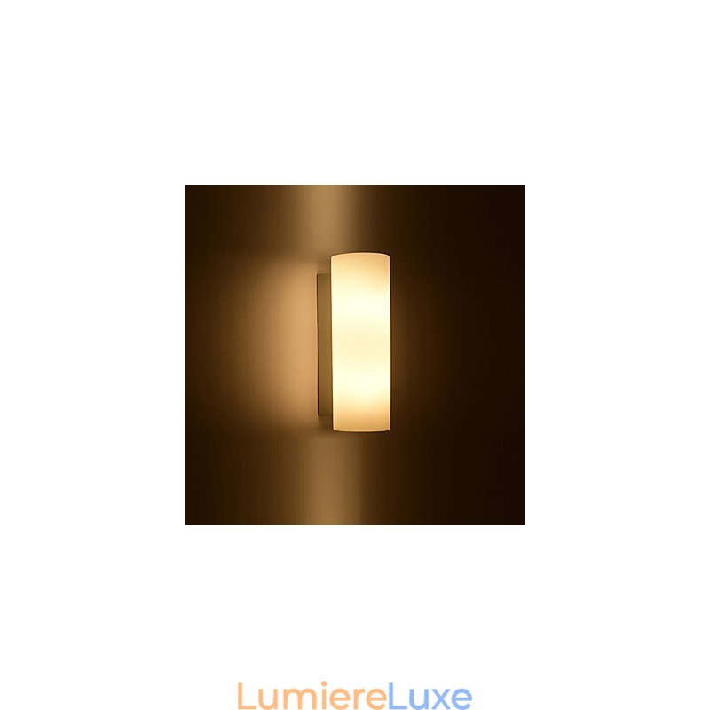 Applique murale en verre moderne et contemporaine avec lumière ambiante
