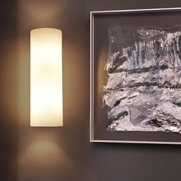 Applique murale en verre moderne et contemporaine avec lumière ambiante