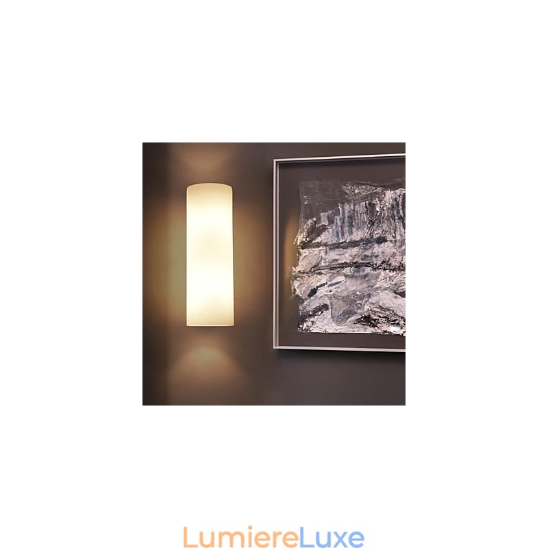 Applique murale en verre moderne et contemporaine avec lumière ambiante